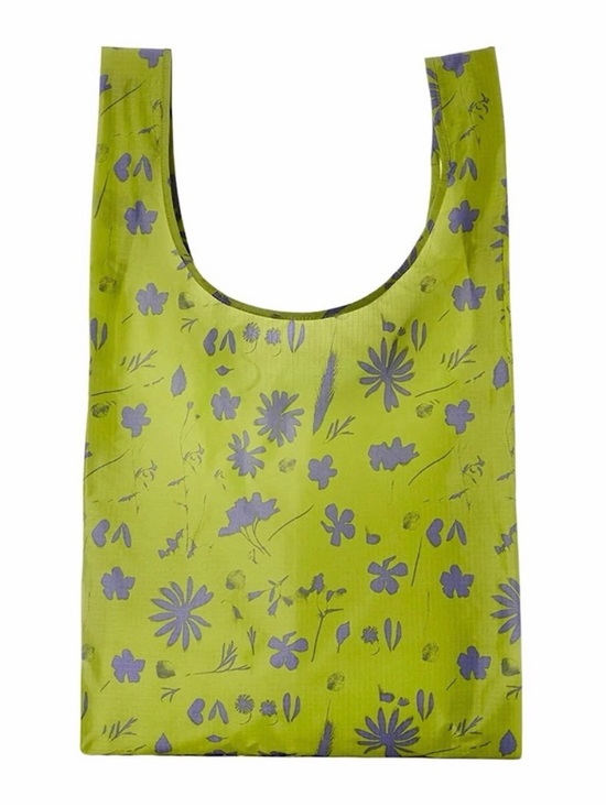 BAGGU Handbags - BAGGU Floral Lime Sun Print Tote Bag NWT